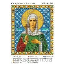 МИКА-0940 (А5) Святая мученица Алевтина. Схема для вышивки бисером