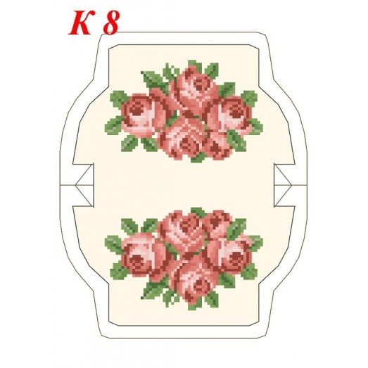 К-008 (белая) Заготовка для кошелька для вышивки. Красуня